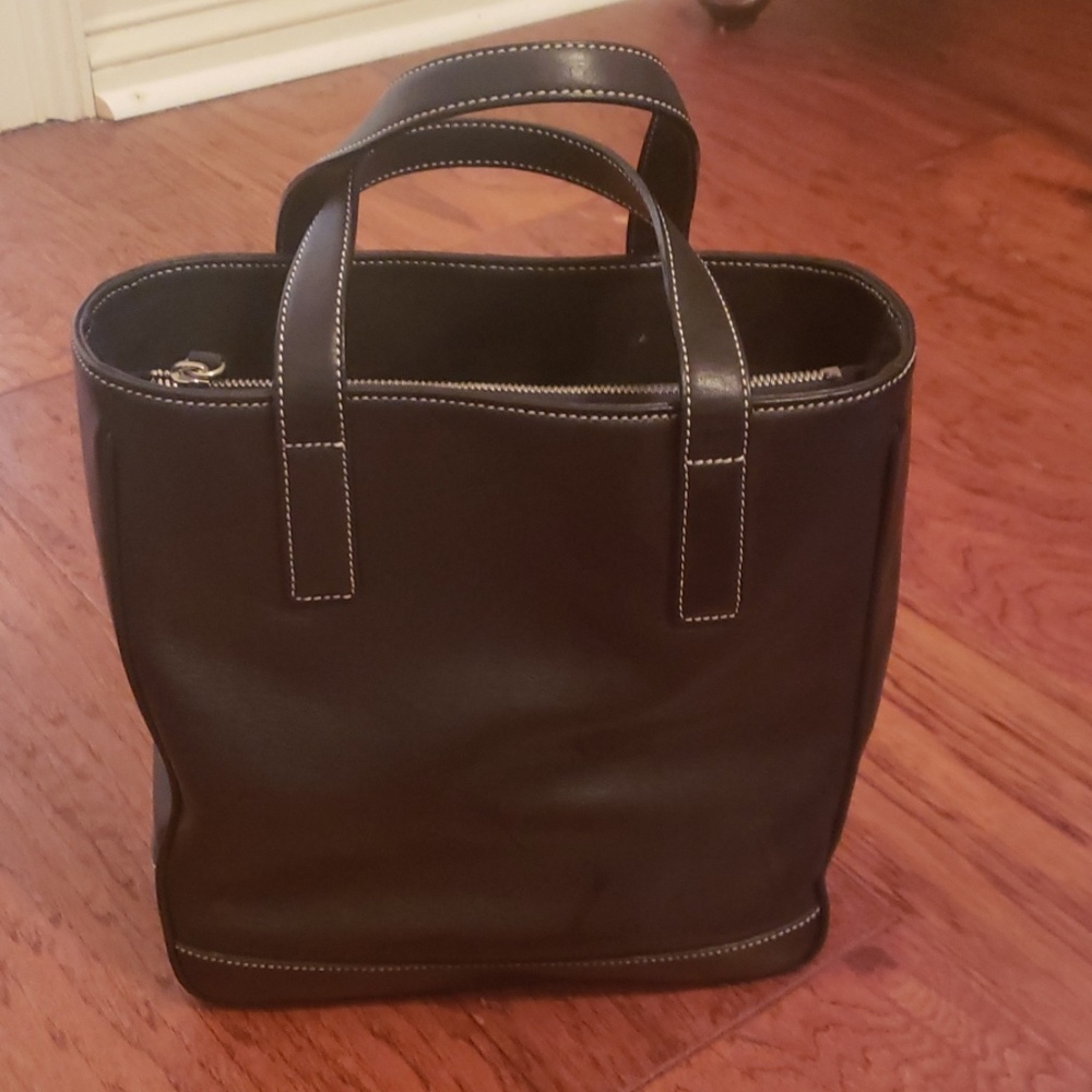 Leather coach purse